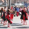 Morris dancers in Whitby, East Yorkshire.