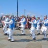 Morris dancers in Whitby, North Yorkshire.