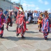 Morris dancers in Whitby, North Yorkshire.
