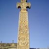 Pagan cross outside Glastonbury church, Somerset