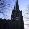 Sawley church in the snow. Sawley, Derbyshire