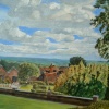 Churchill's View from Chartwell: A painting by Stanley Port.