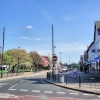 Looking down towards the shopping area, Central Avenue in West Bridgford, Nottingham .