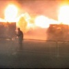 Fort Nelson, Hampshire. The 25-pounder field guns being fired 2006 grand military tattoo
