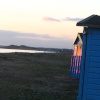 Littlehampton beach huts, West Sussex. Nov 2006