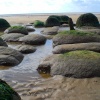 A beach view at Hunstanton, Norfolk.