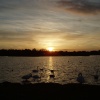 Sunset over Watermead Country Park, Leicestershire. 25th April 2007
