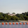 River Trent at Beeston, Nottinghamshire, looking across towards Clifton, Nottinghamshire.