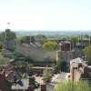 View of Lincoln castle from the cathedral.