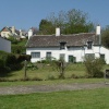 One of the pretty cottages in Winsford on Exmoor National Park in Somerset.