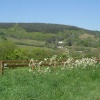 A view of the hills of Exmoor National Park, Somerset.