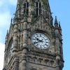 town hall clock. Rochdale, Greater Manchester