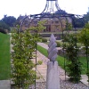 Sculpture in the garden at Dillington House, Ilminster, Somerset