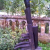 Modern art sculpture at Dillington House, Ilminster, Somerset