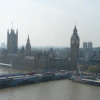 The Palace of Westminster (houses of parliament) from the London Eye