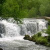 Another view of the  Wier on the  River Wye in  Monsal Dale, Derbyshire