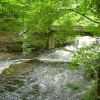 The  Weir that fed the former Cress Brook Mill - The Peak District