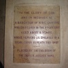 Memorial Plaque - Chichester Cathedral