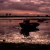 Red morning, Harwich, Essex