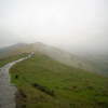 Misty afternoon on Mam Tor