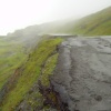 Landslide below Mam Tor on a misty sunday afternoon