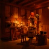 Warwick castle, inside.