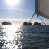 An evening sail by the Needles