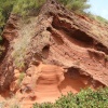 Cliff erosion, Dawlish, Devon
