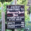 Symonds Yat ferry sign, Herefordshire