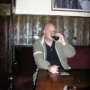At the Grapes, sitting where the boys (the beatles) sat having a few