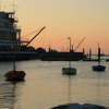 Royal Corinthian Yacht Club at dawn, Burnham-on-Crouch, Essex