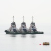 Tugboats moored off Canvey Island, Essex