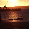 Sunset over New Holland Dock, Lincolnshire