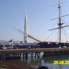 HMS Warrior & the Spinaker Tower, Portsmouth Dockyard, Hampshire