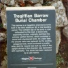 Sign on Tregiffian Burial Chamber 1990