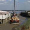 Sailing Barge viewed from Waters Edge