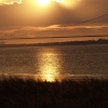 Humber Bridge Sun Set from New Holland
