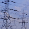 Power lines cover the landscape over Gotham in Nottinghamshire