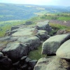 View over the valley from Cubar Edge, Derbyshire