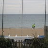 Bobbies on the beat at Sandbanks, Dorset