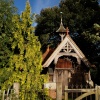 Curious cemetery gatehouse, Middle Claydon, Bucks