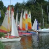 Dinghies on John Merrick's Lake