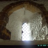 The doorway into St Peters & St Pauls Church,Owmby-by-Spital, Lincolnshire has this window inside.