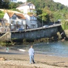 Walking the beach at Combe Martin, Devon