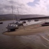 Tides out on Barmouth Bay, Gwynedd, Wales