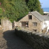 On the way down at Clovelly, Devon