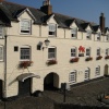 Hotel in the harbour at Clovelly, Devon
