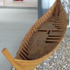 Model of burial boat, Sutton Hoo, Woodbridge, Suffolk