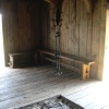 Village Hall interior, West Stow Country Park, West Stow, Suffolk