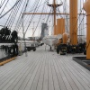 The deck of HMS Warrior at Portsmouth, Hampshire